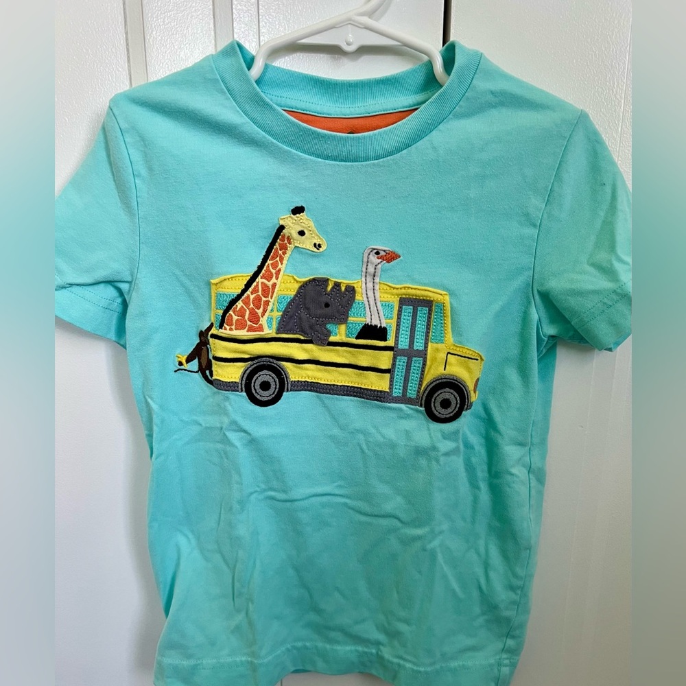 Boy’s Animal Bus Appliqué Shirt
